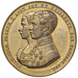 Italian medals - Francesco Giuseppe I d'Austria ed Elisabett...