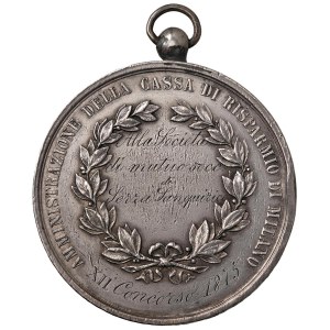 Italian medals - Mutual Aid Medal 1875 Administration...