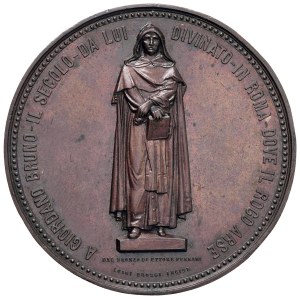 Italian medals - Giordano Bruno philosopher writer and preacher...