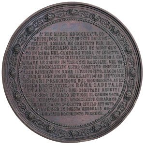 Italian medals - Giordano Bruno philosopher writer and preacher...