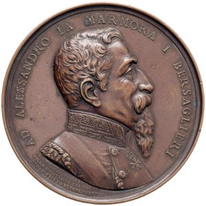 Médailles italiennes - Alessandro La Marmora (1799-1856) Médaille ...