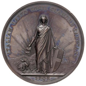 Italian medals - MILAN Medal 1870 Visit of the Deputazio...