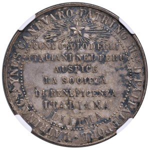 Médailles savoyardes et fascistes - SAVOIA Médaille 1884 14e anniversaire...