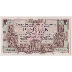 Banknotes - ALBANIA Banca nazionale d'Albania, protettorato ...