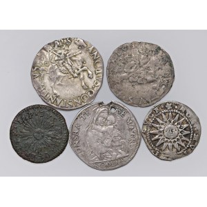 S. B. Collection - Lots - Lot consisting of 5 coins of area...