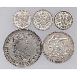 S. B. Collection - Lots - Lot of 5 foreign coins. Not s...