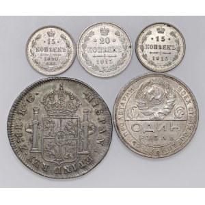 S. B. Collection - Lots - Lot of 5 foreign coins. Not s...