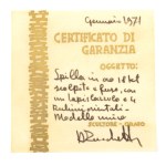 ALBERTO ZUCCHETTA (1938) Gold lapislazuli and rubies brooch 1971