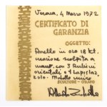 ALBERTO ZUCCHETTA (1938) Gold lapislazuli rubies ring