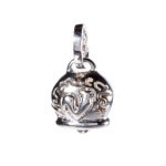 CHANTECLER Gold and diamond bell pendant