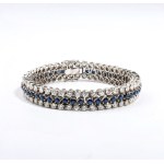 Sapphires and diamonds bracelet
