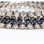 Sapphires and diamonds bracelet