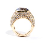 Ceylon sapphire diamond gold ring