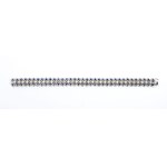 Gold sapphire diamond bracelet