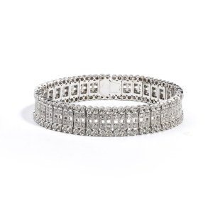 Diamond platinum bracelet