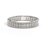 Diamond platinum bracelet