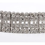 Diamond platinum bracelet