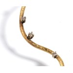 Diamond gold necklace
