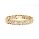 Gold diamond bracelet