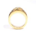 Diamond rubies gold ring