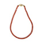 Red coral necklace