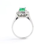 EMERALD DIAMOND GOLD RING