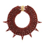 Carnelian gold necklace