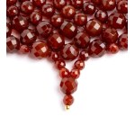 Carnelian gold necklace
