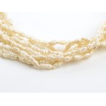 Freshwater pearl gold necklace