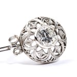 Gold diamond earrings