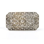 Diamond brooch