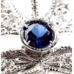Onyx sapphire diamond earrings
