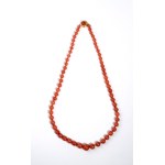 Red coral necklace