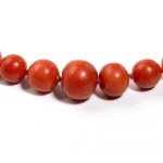 Red coral necklace