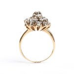 Gold diamonds ring