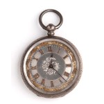 Solid silver pocket watch