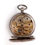 Solid silver pocket watch
