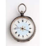 Sterling silver Swiss pocket watch