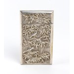 Japanese solid silver cigarette case