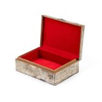 Egyptian solid silver box