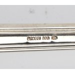 BROGGI Italian solid silver cutlery set for 12, 99 pieces