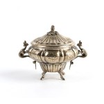 italian solid silver sugar bowl