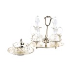 CASTAUDI & GAUTERO di EMANUELLI & PASTORE Italian solid silver vinegar and cheese cruet sets
