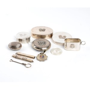 A lot of italian solid silver items