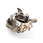 Two solid silver vegetables