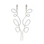 Diamond gold earrings