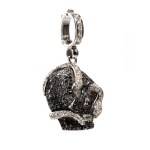 Black diamond gold pendant