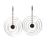 Diamond gold earrings