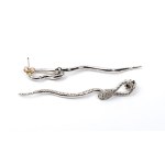 Diamond gold earrings