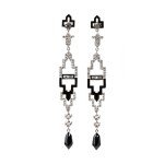 Diamond gold earrings